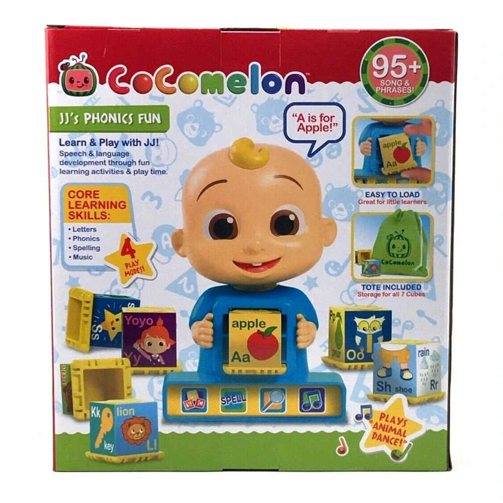 Cocomelon JJ Phonics Interactive Learning Education Toy + Carry Bag  NEW